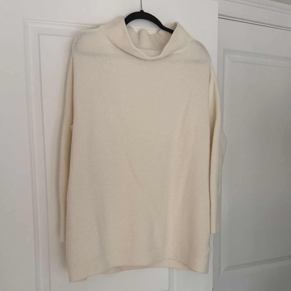Free People Ottoman Tunic sweater in Ivory